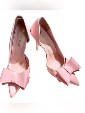 Elegant Pink Bow Stiletto Heel Pump